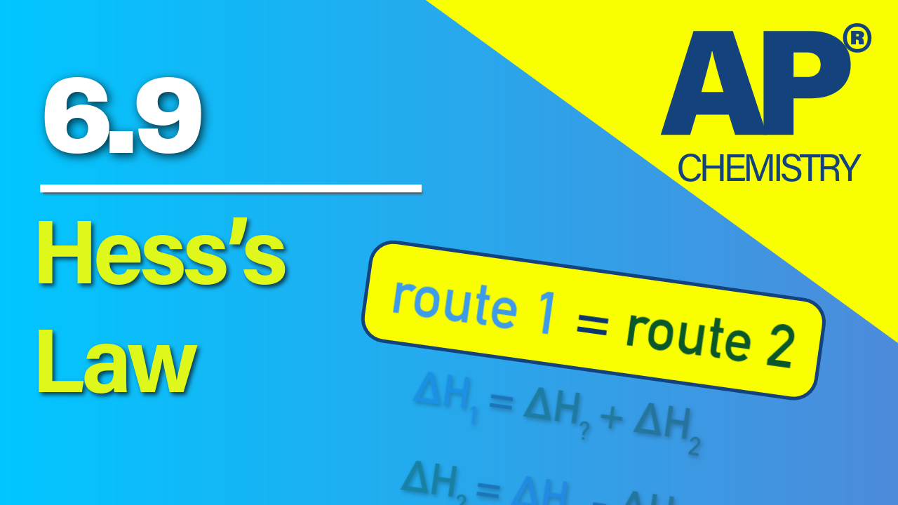 Thumbnail for AP Chemistry 6.9 Hess’s Law video lesson