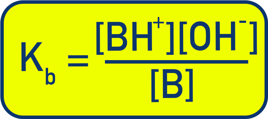 NCERT 11 Chemistry expression of base dissociation constant Kb = [BH+][OH−]/[B].