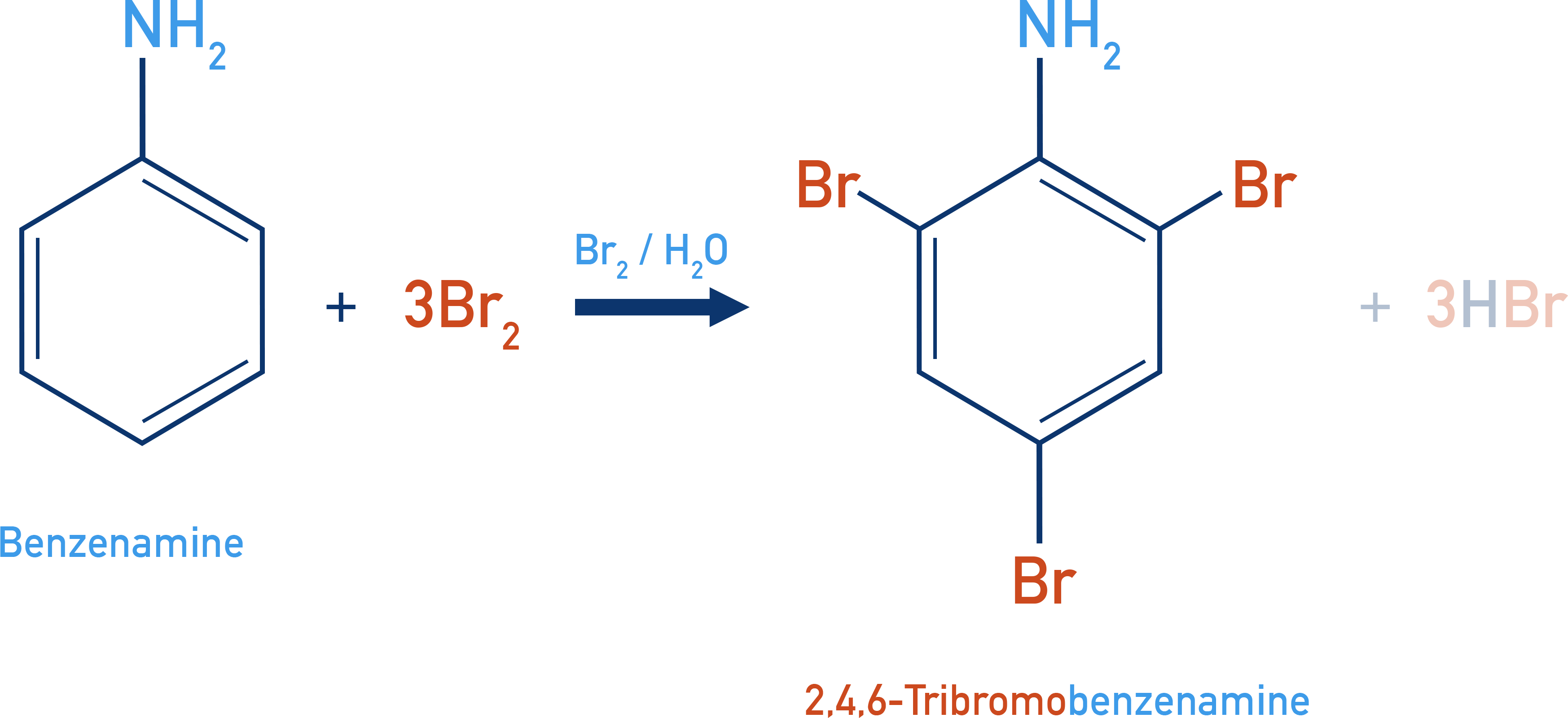 NCERT 12 Chemistry bromination of aniline yielding 2,4,6-tribromoaniline.